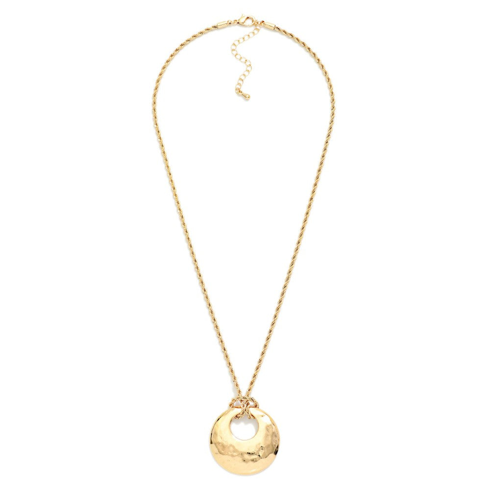 Sculpted Circle Necklace