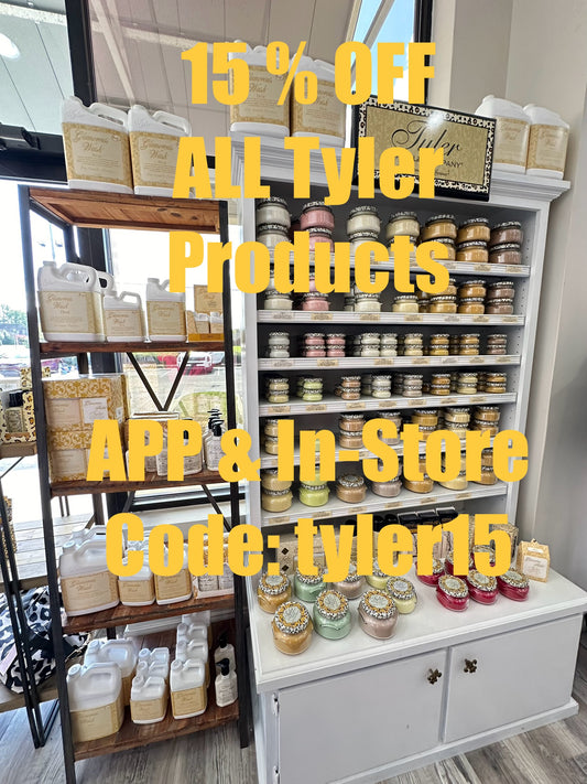 Tyler SALE- Code: TYLER15