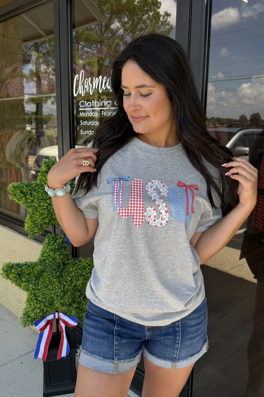 USA Bow & Patterns Tee