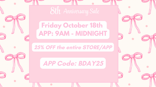 8th Anniversary APP SALE CODE: