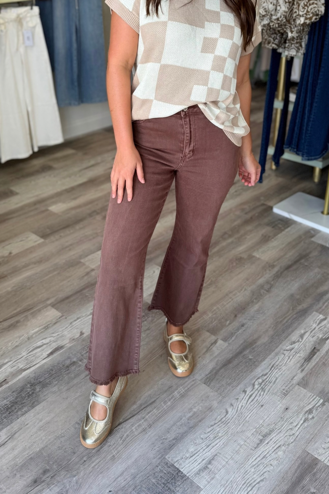 Washed Frayed Pant
