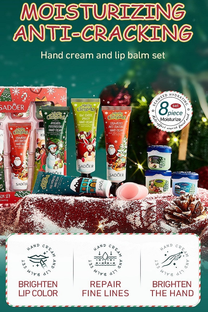 Merry Christmas Hand Cream & Lip Balm Set