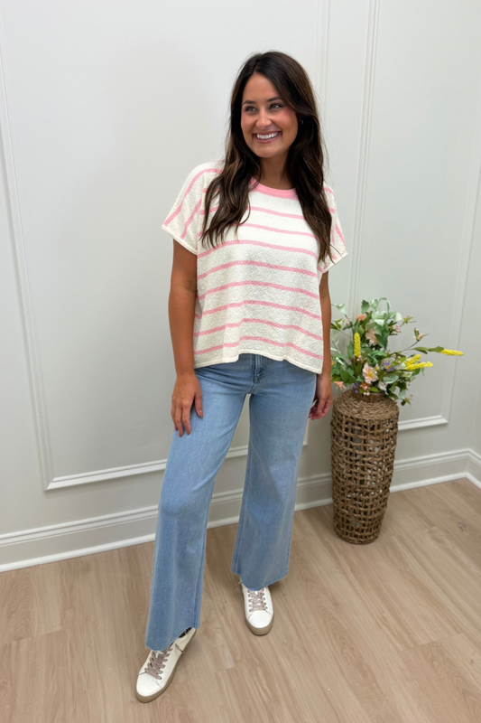 Cozy Stripe Sweater Top
