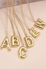 18K Stainless Steel Initial Necklace