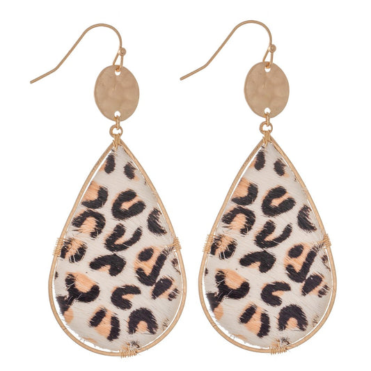 Leopard Luxe Drop Earrings