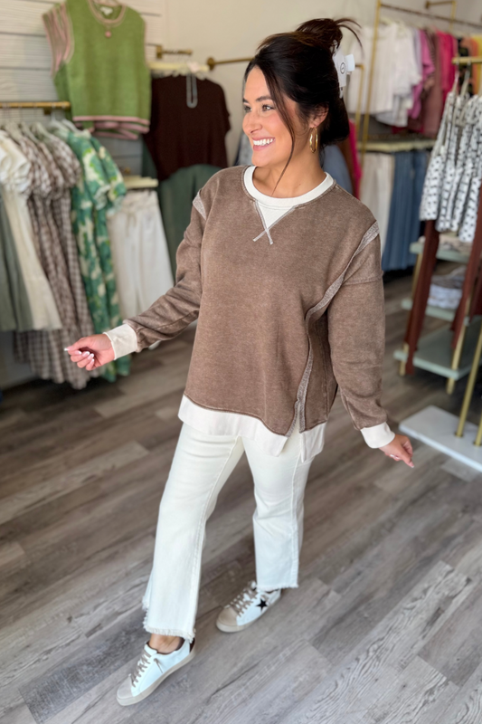 Cozy Contrast Pullover