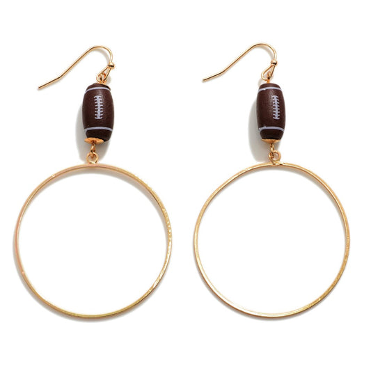 First Down Circle Earrings