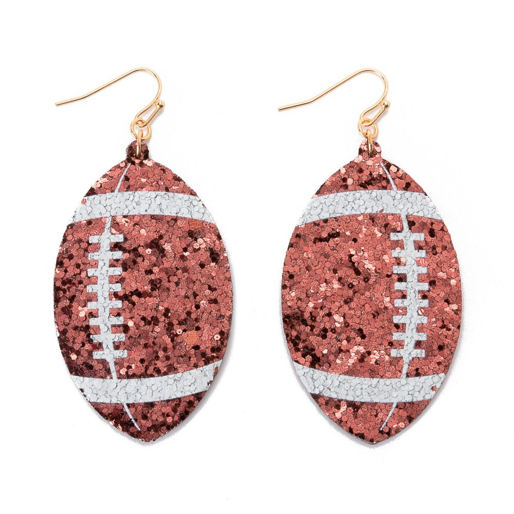 Football Sparkle Earrings