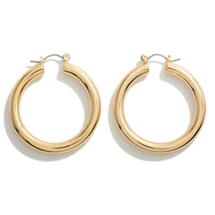 Chunky Brass Hoops