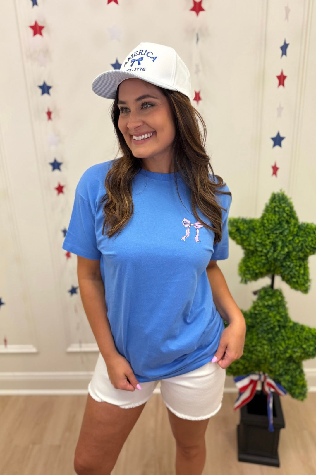 Simply Southern USA Patchwork Tee