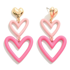 Hearts & Love Drop Earrings