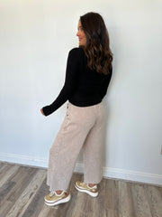 Vintage Fleece Wide Leg Pants