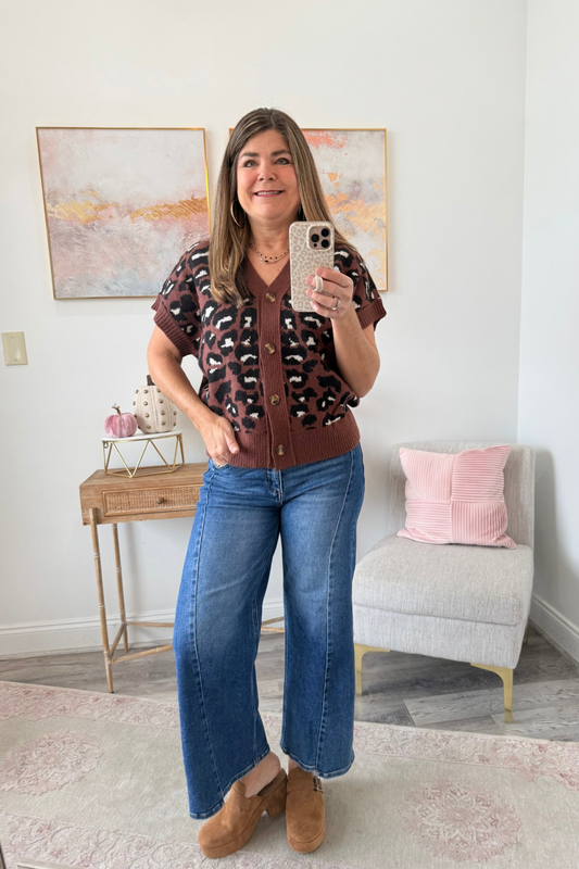 Chocolate Wild Cardigan Sweater