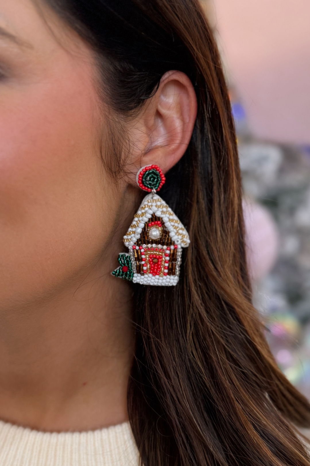 Soul Stacks Holiday Spirit Beaded Earrings