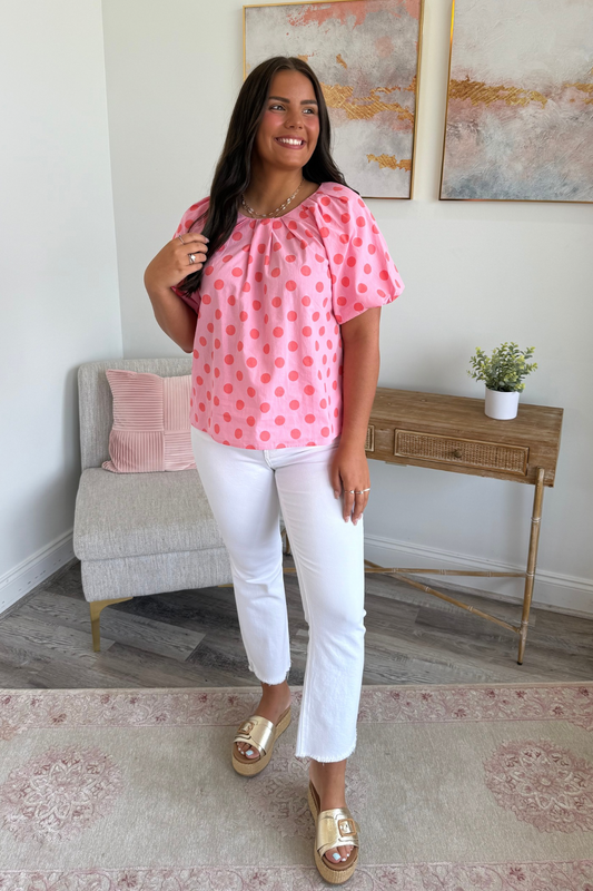 Sorbet Dot Top  **Final Sale**