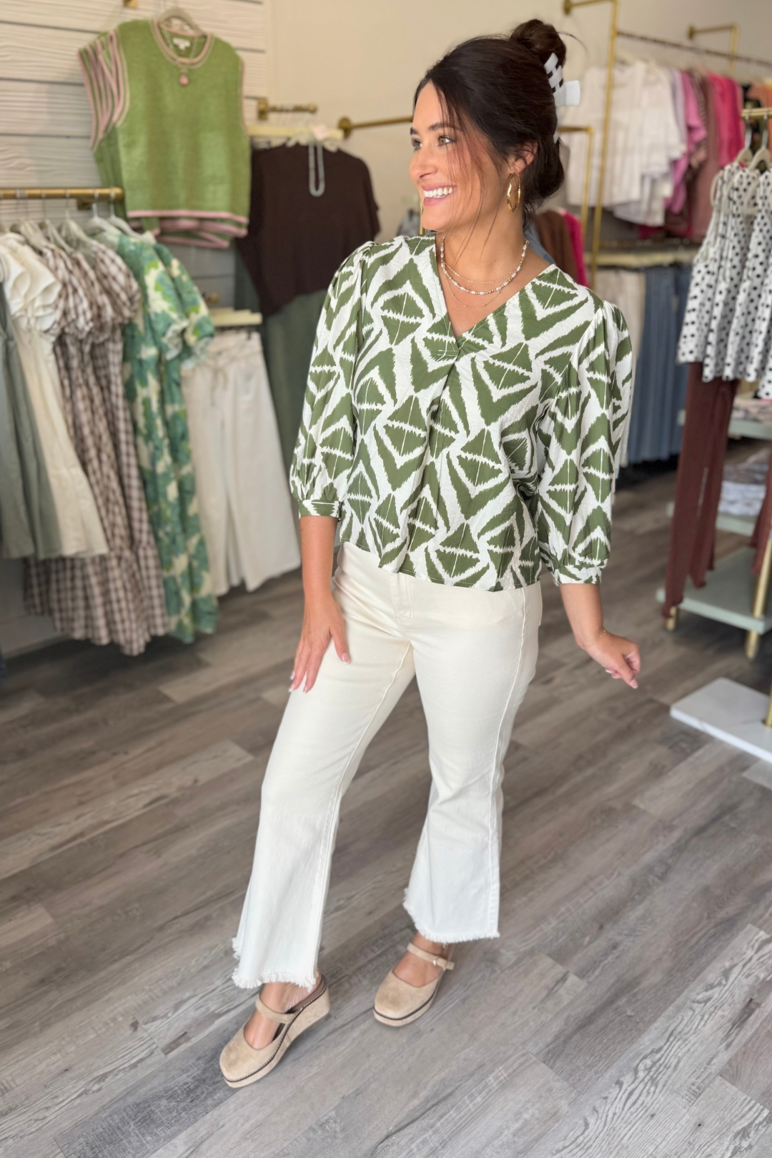 Olive Impression Blouse