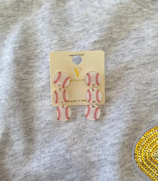 Enamel Linked Sport Earrings