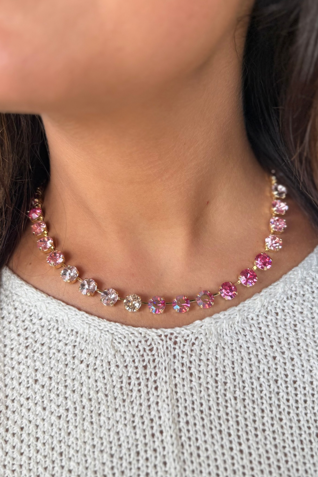 Pretty In Pink Swarovski Necklace