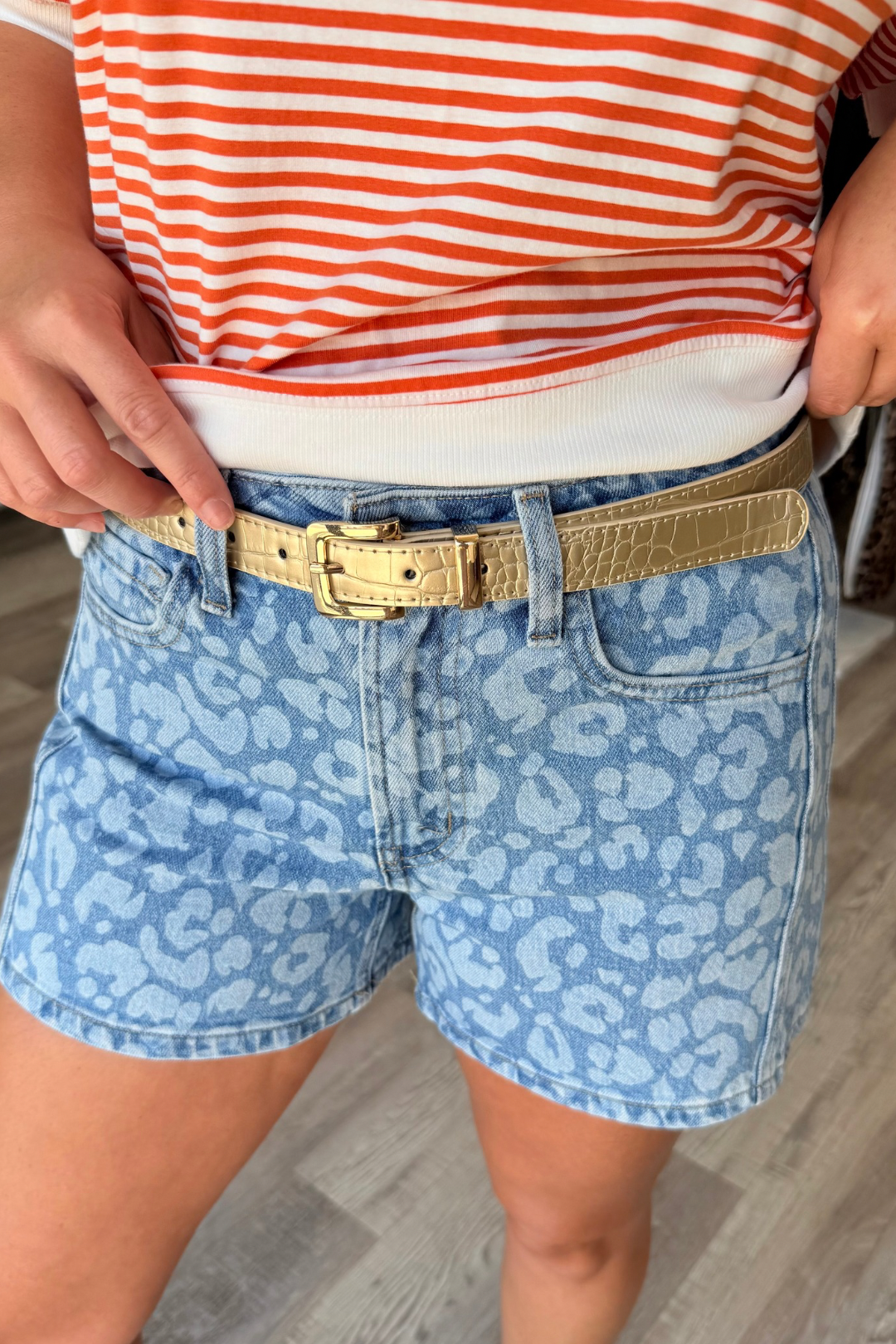 The Statement Croc Belt