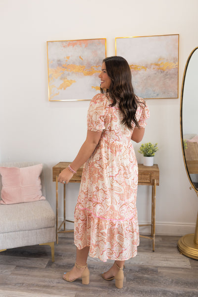 Sweet & Sassy Paisley Midi Dress