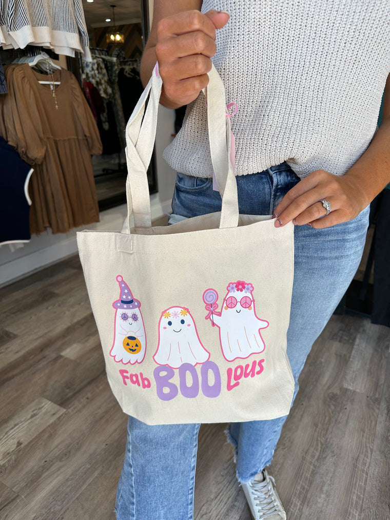 Fab-BOO-Lous Canvas Tote **Final Sale**