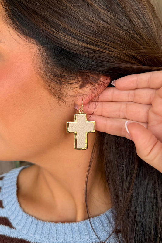 Wild Faith Cross Earrings