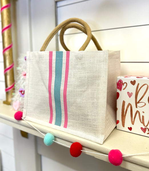 Fun Striped Gift Tote Bag