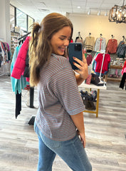 Striped Fashion Basic Top  **Doorbuster**  (Cyber Monday)