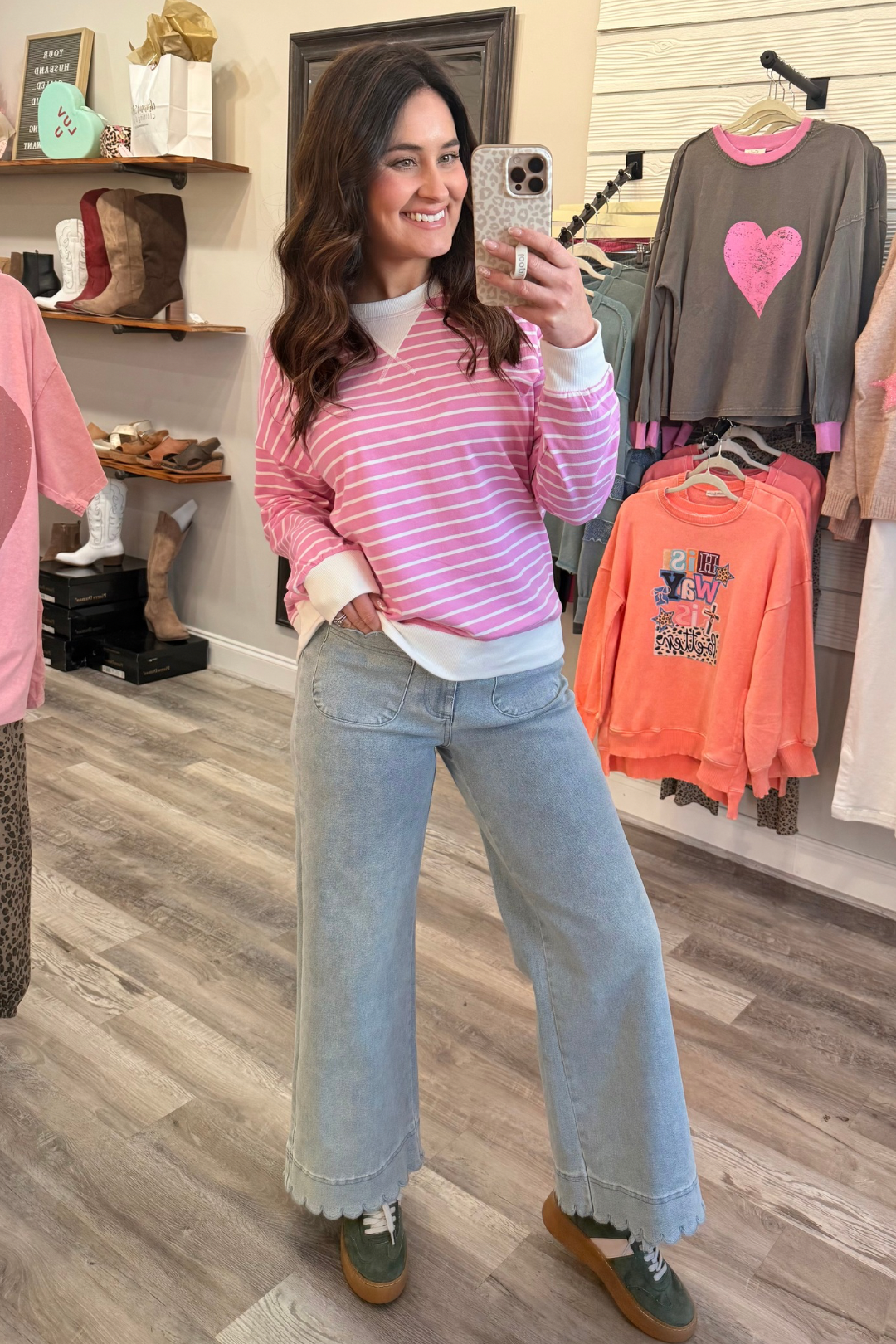 Cotton Candy Striped Pullover  **Final Sale**