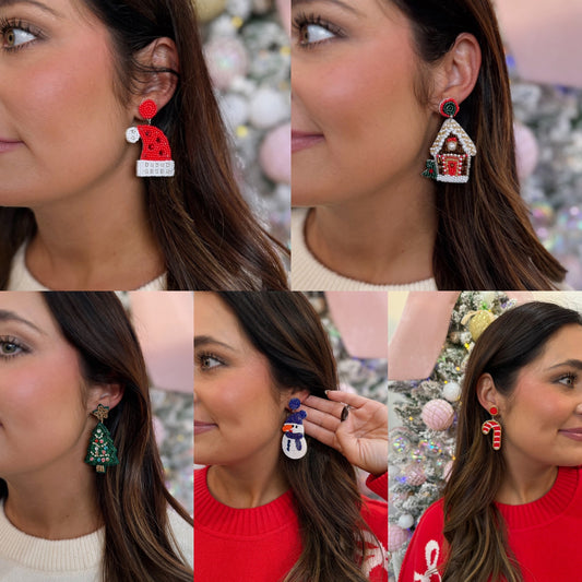 Soul Stacks Holiday Spirit Beaded Earrings