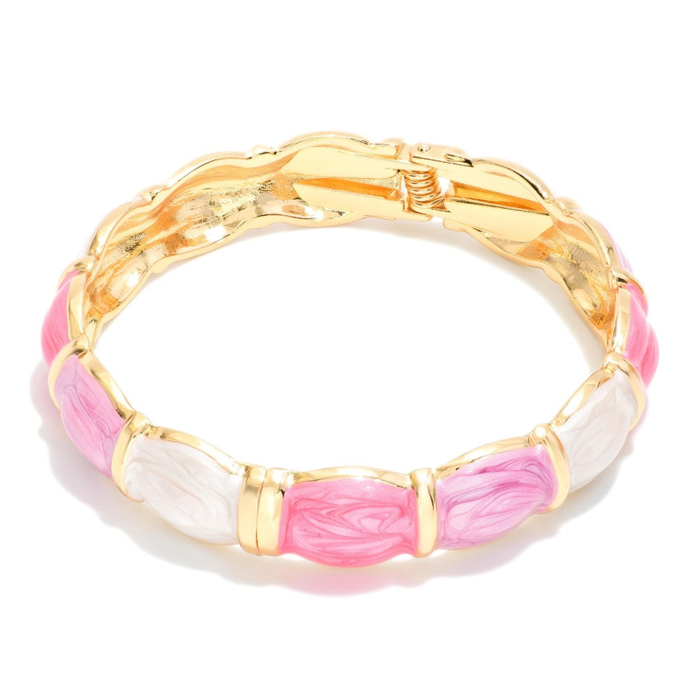Marbled Glow Bangle Bracelet