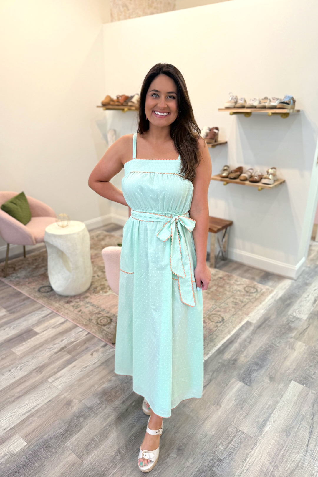 Mint To Be Midi Sundress