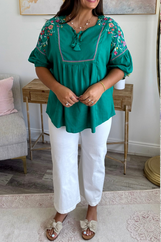 Blooming Meadows Top  **Final Sale**