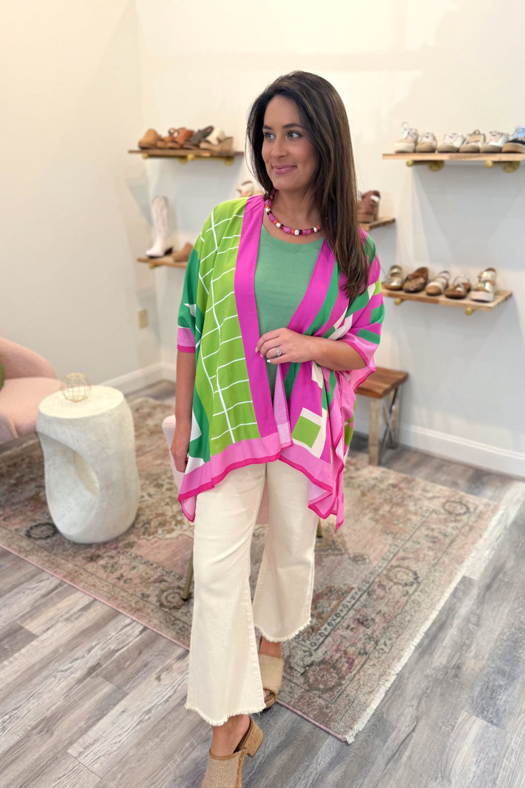 Geometric Frenzy Kimono