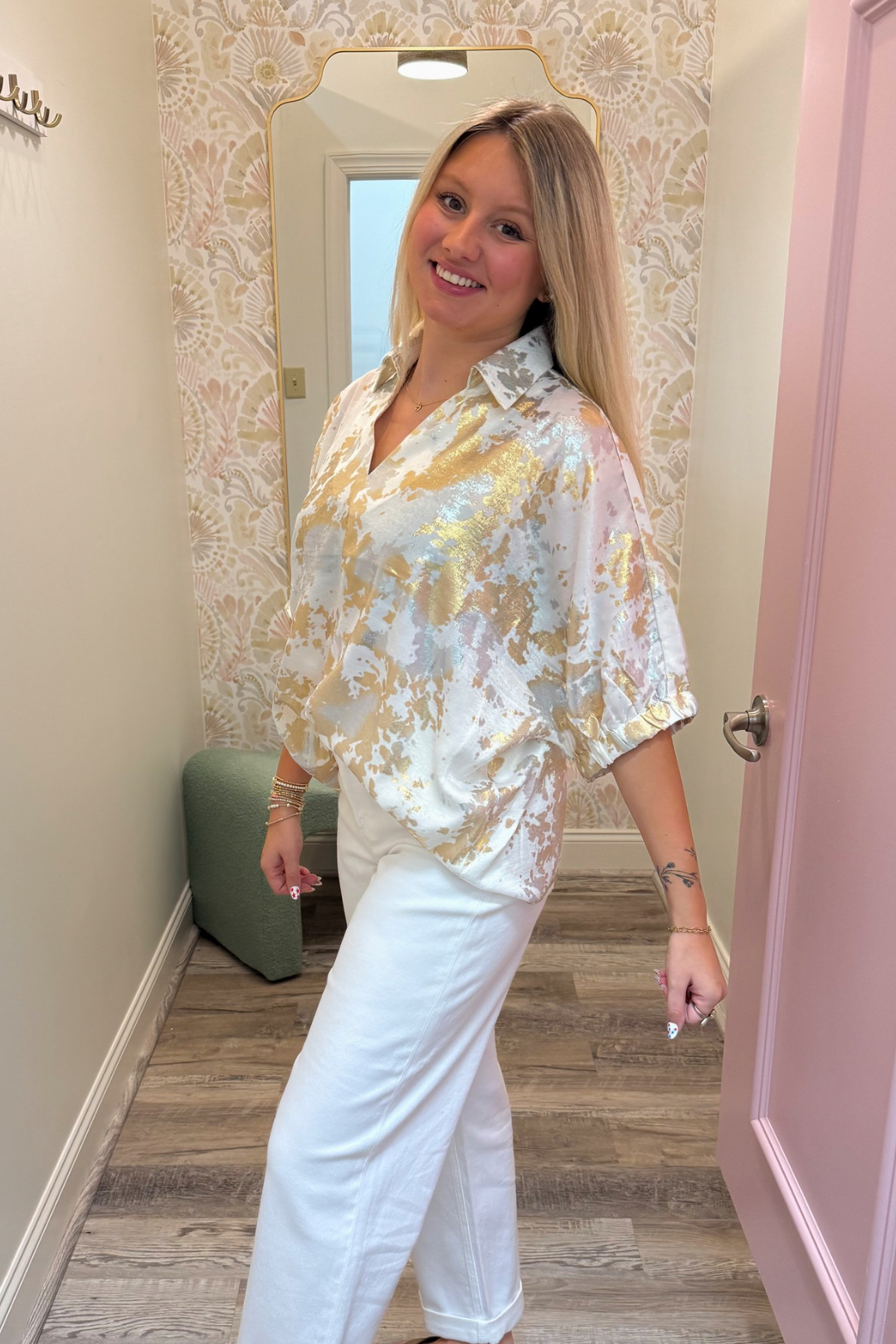 Metallic Glow Dream Top