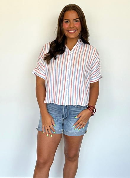 The Rebel Button Down Top