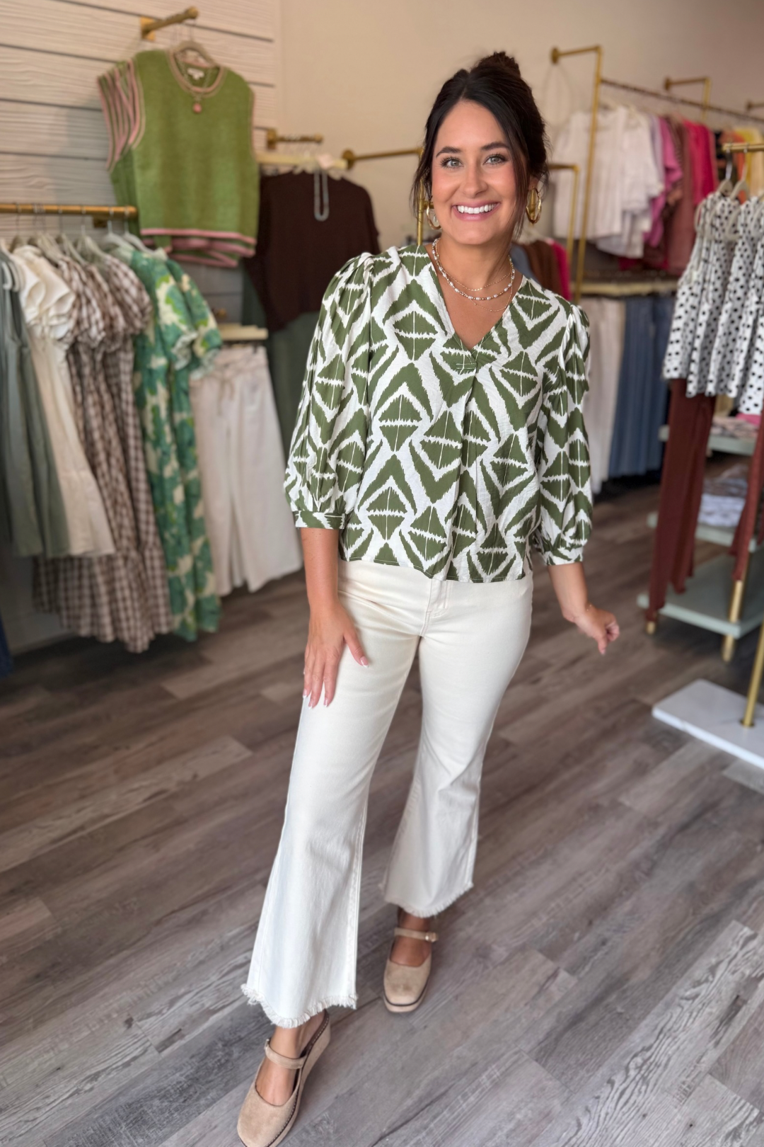 Olive Impression Blouse