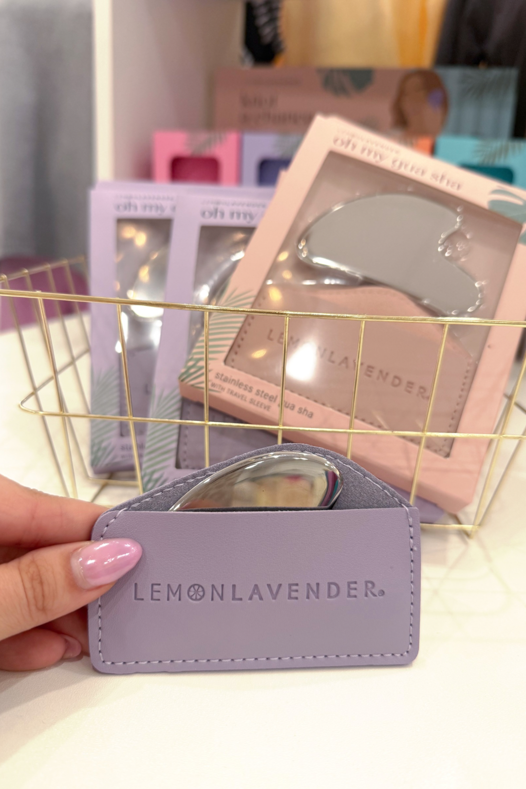 Lemon Lavender Oh My Guash Stainless Steel Gua Sha