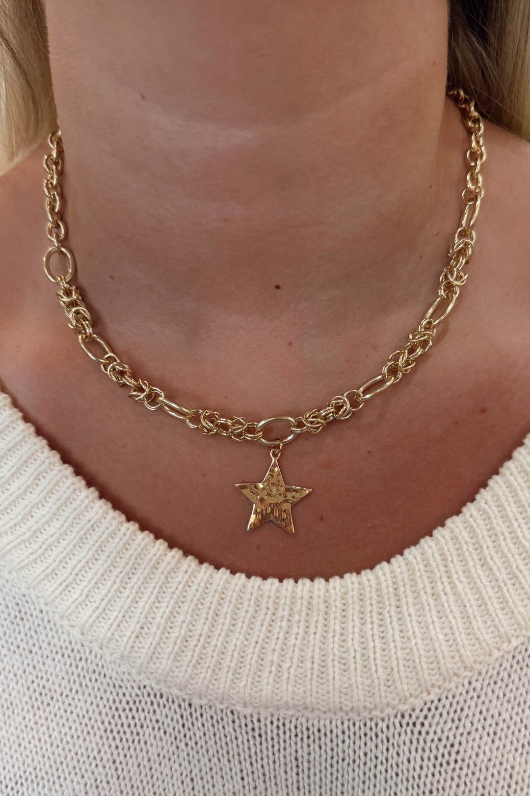 Golden Liberty Star Necklace