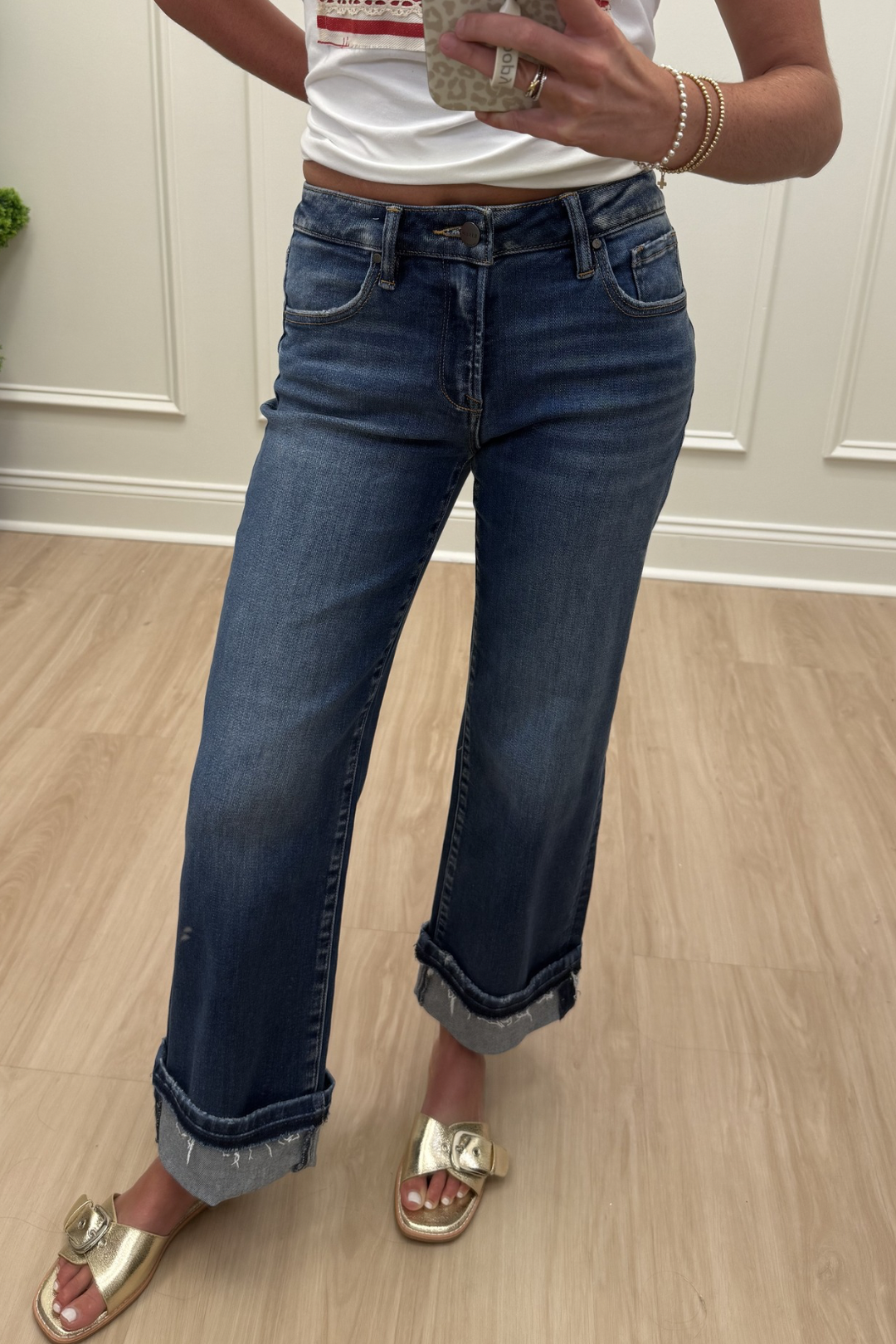 Off-Duty Cuff Jeans