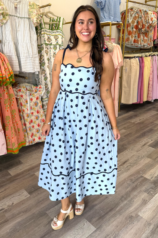 Polka Sky Sundress