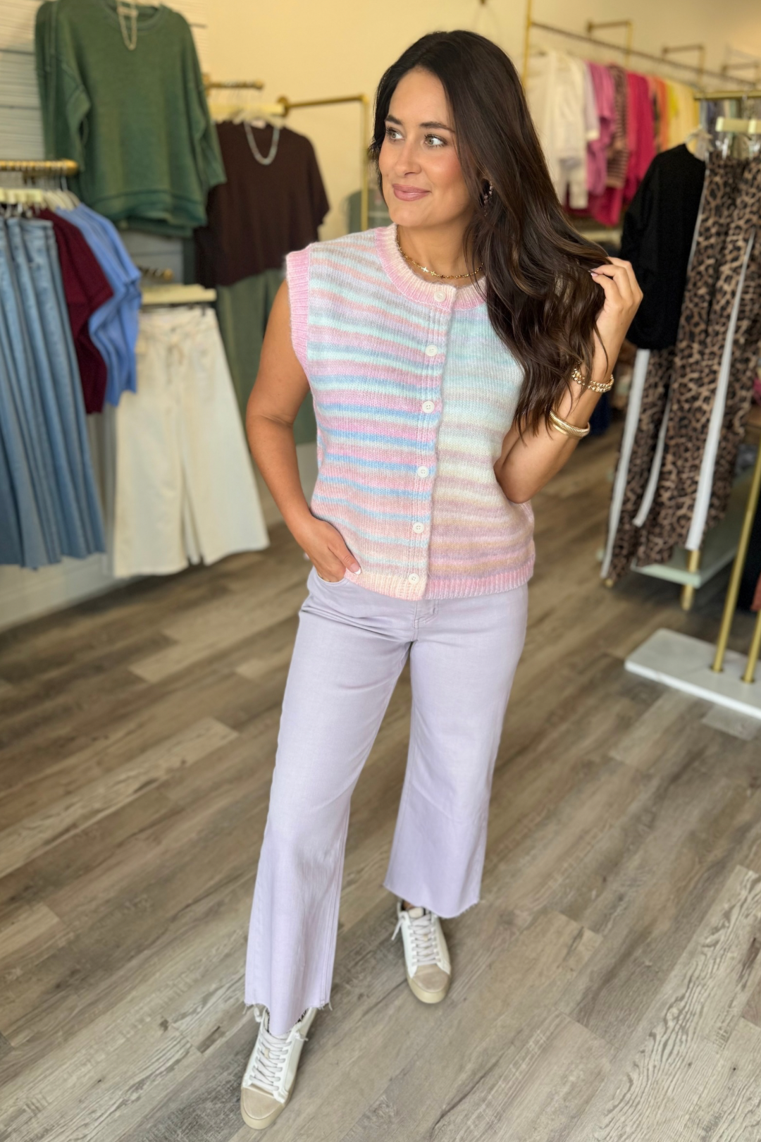 Cotton Candy Sweater Vest