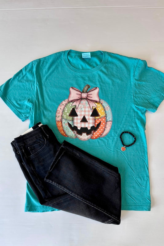 Quilted Patchwork Pumpkin Tee