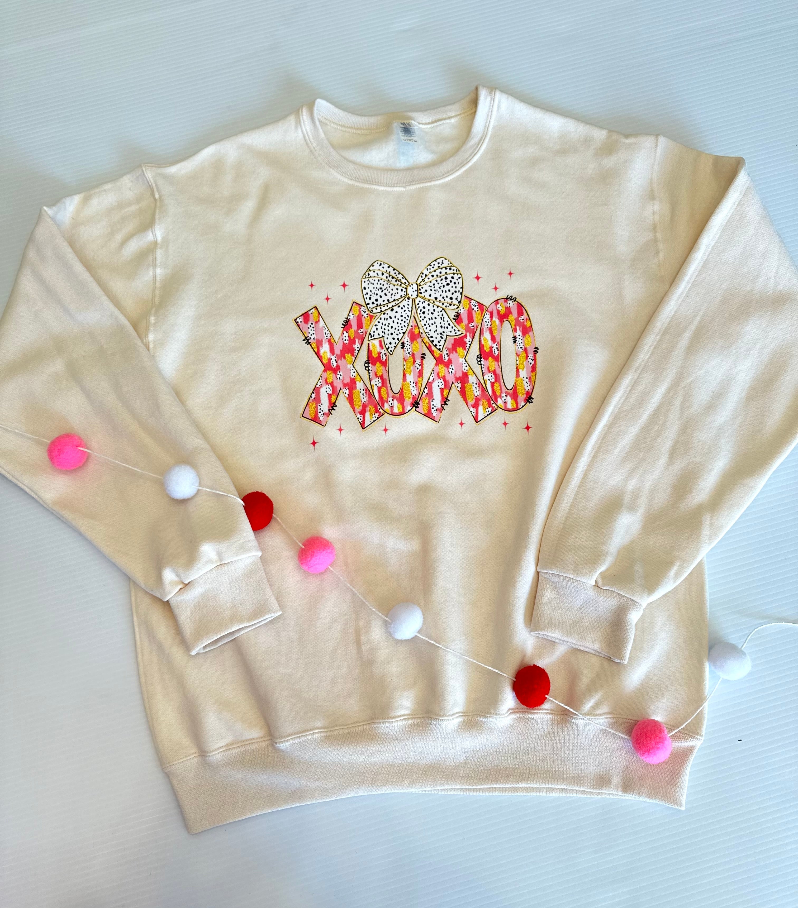 XOXO Brushstroke Sweatshirt