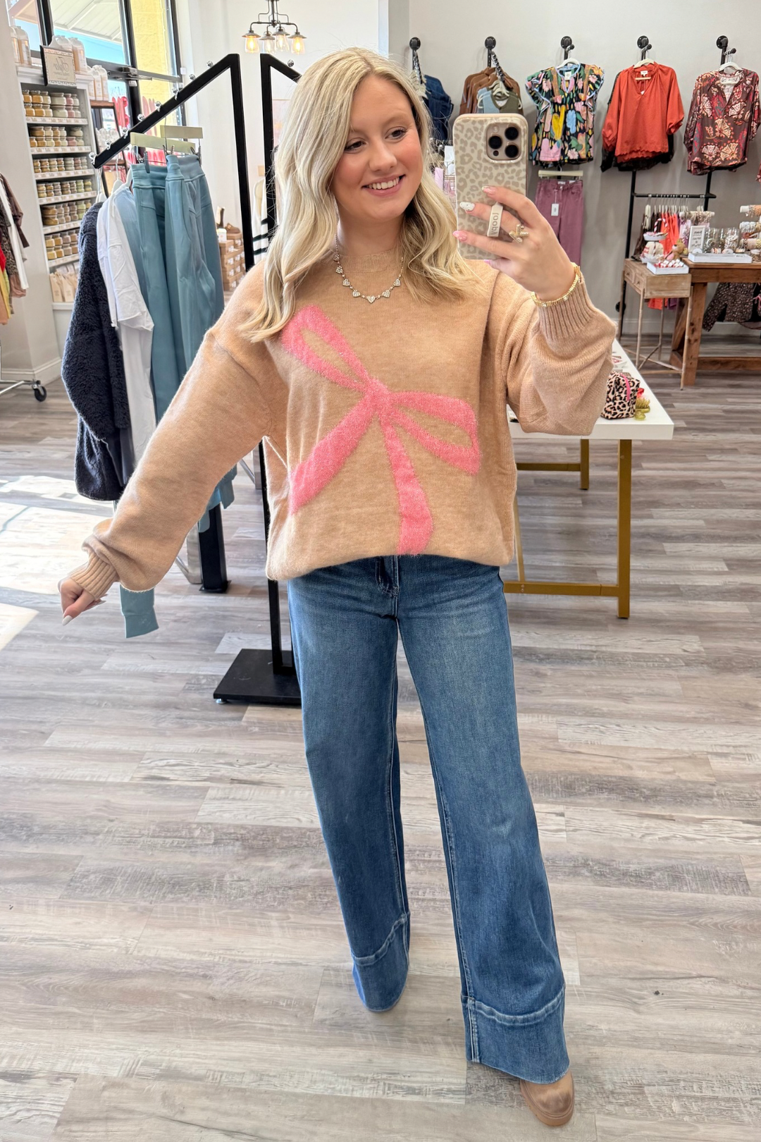 Shimmering Bow Sweater *Final Sale*
