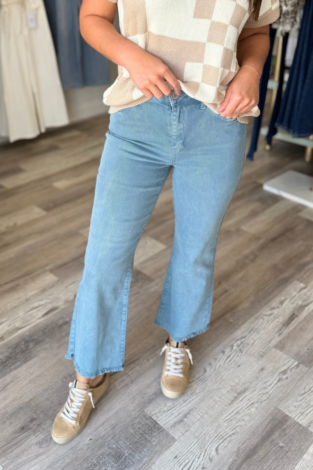 Washed Frayed Pant