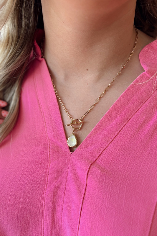 Teardrop Toggle Necklace