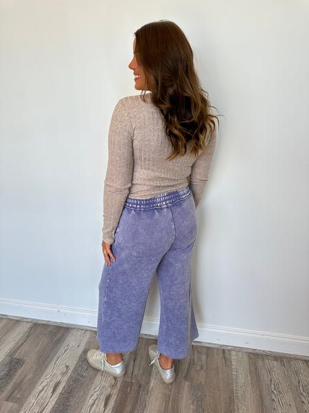 Vintage Fleece Wide Leg Pants