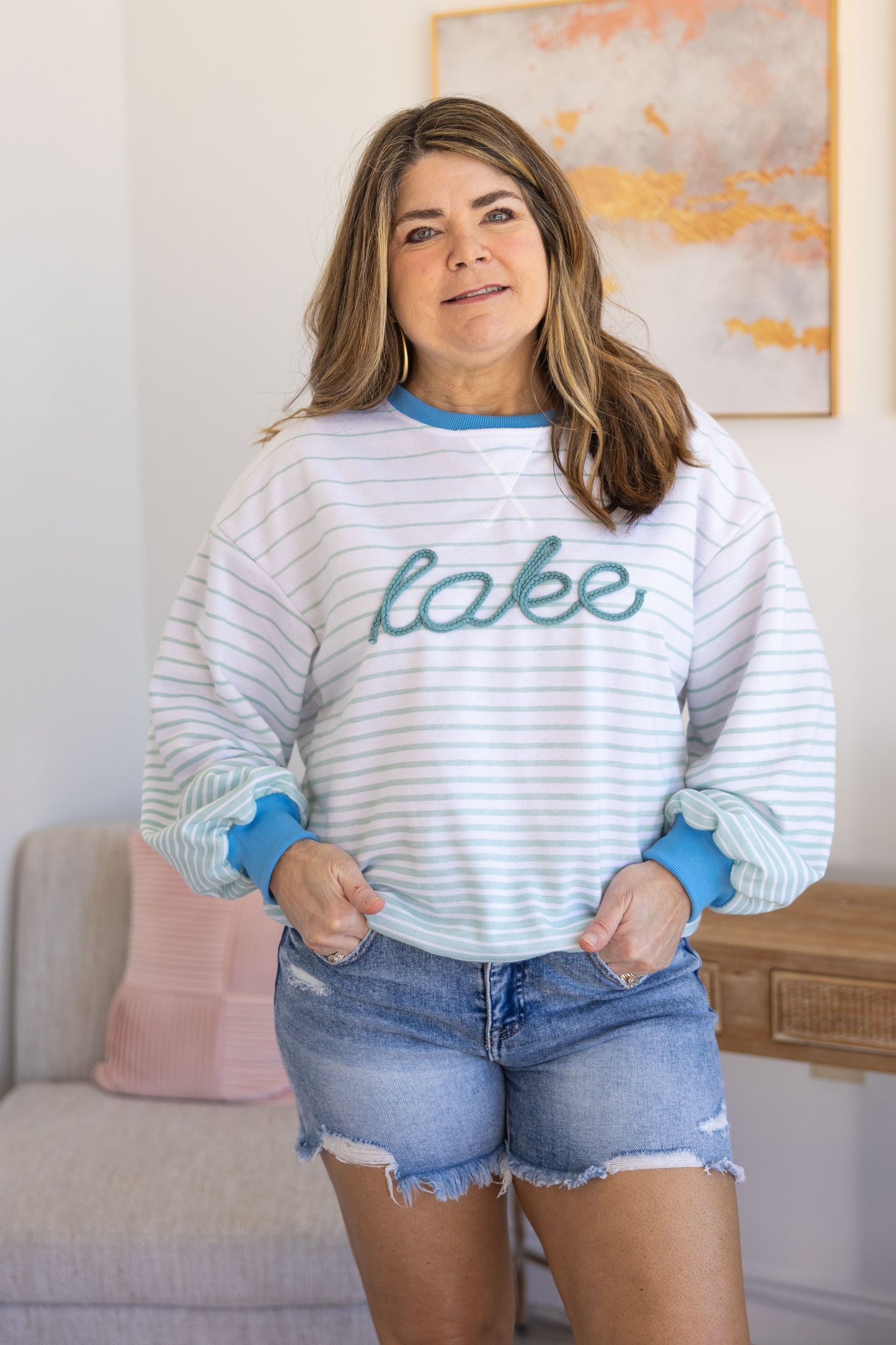 Simply Southern Striped Lake Pullover  **Final Sale**