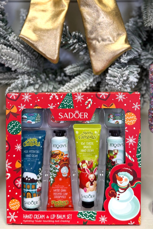 Merry Christmas Hand Cream & Lip Balm Set
